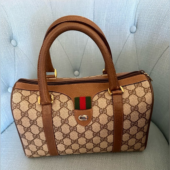 Gucci Boston Bag with sherry line - Picture 3 of 11
